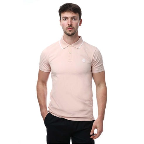 Timberland - Printed Neck Short Sleeve Polo