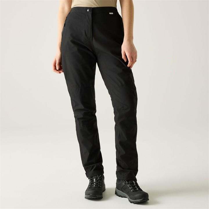 Regatta Women's Black Highton Waterproof Overtrousers (Regular) Size 20