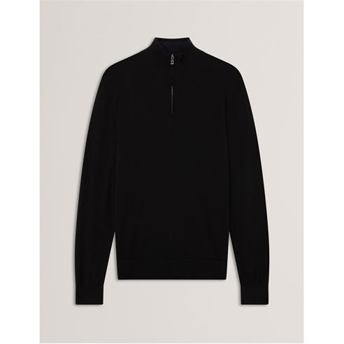 Ted Baker - Men's Merino Half Zip Crew Neck Jumper