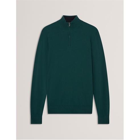 Ted Baker - Men's Merino Half Zip Crew Neck Jumper