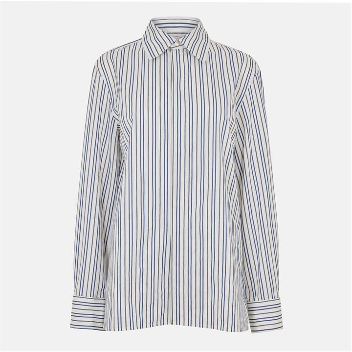 Marine Serre Tripe Shirt In White