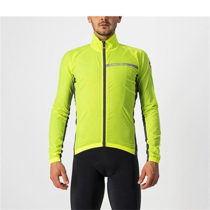 Castelli Men's Yellow Squadra Jacket - Extra Small