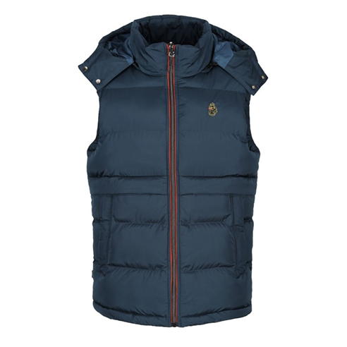 Luke - Egrit Quilted Gilet Mens