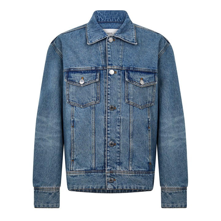 AMI ALEXANDRE MATTIUSSI TRUCKER DENIM JACKET