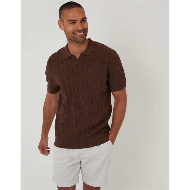 Threadbare Lynwood Polo In Brown