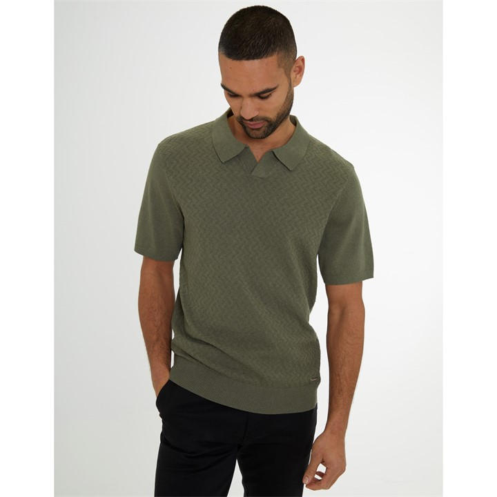 Threadbare Sny Bank Polo In Green