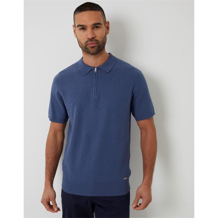 Threadbare Whittley Polo In Blue