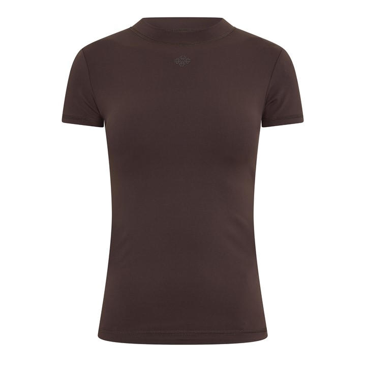 Black - THE COUTURE CLUB - Womens Sculpting Stretch Emblem Baby T-Shirt