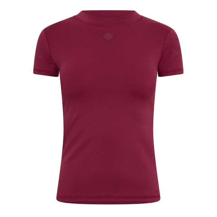 Black - THE COUTURE CLUB - Womens Sculpting Stretch Emblem Baby T-Shirt