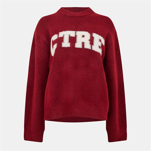 THE COUTURE CLUB - Women's Large Knitted Crew Neck Jumper