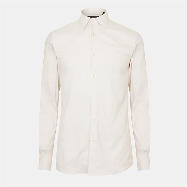 HUGO BOSS MEN'S PLAIN LONG-SLEEVE SHIRT