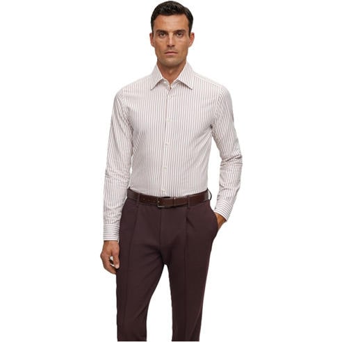 Boss - Men's Long Sleeve Plain Shirt