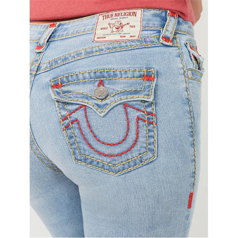 True Religion - Women's Boot Support Flip Bootcut Jeans