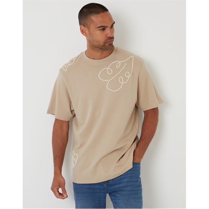 Threadbare Tee Anson In Neutral