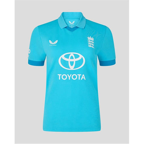 Castore - Womens 26/27 England Cricket ODI Long Sleeve Shirt