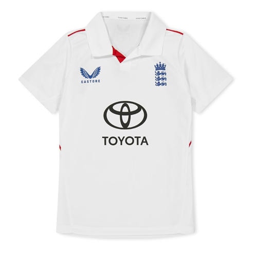 Castore - Unisex Kids 26/27 England Cricket Test Shirt