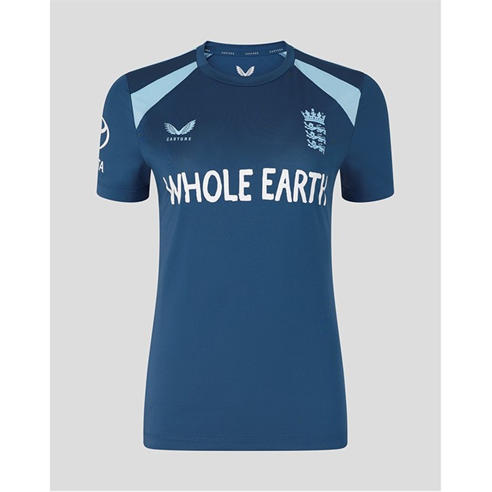 Castore - Womens 26/27 England Cricket Short Sleeve Performance T-Shirt
