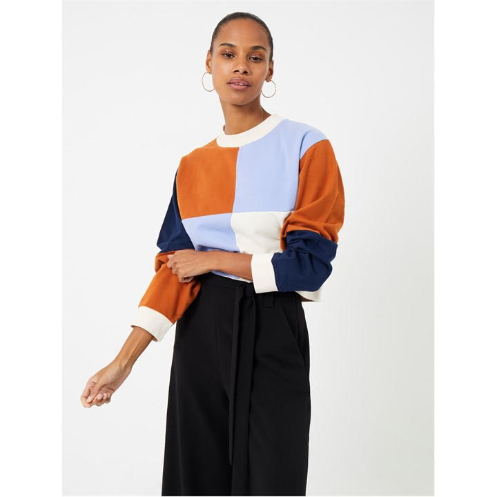 FRENCH CONNECTION WHISPER PALAZZO BLOCK SWEATS