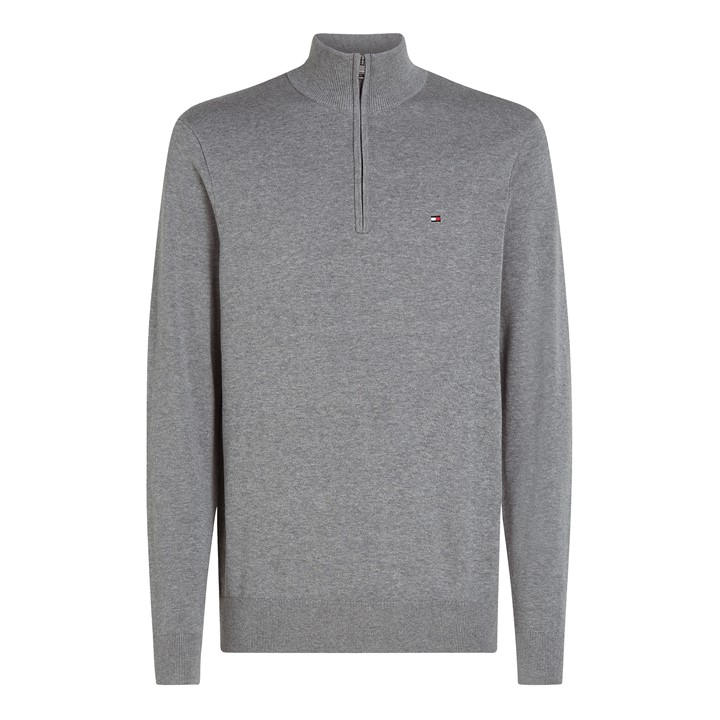 Tommy Hilfiger Men's Grey Half-Zip Sweater