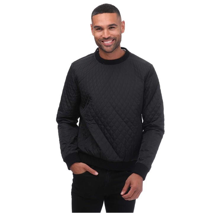 Armani Collezioni Crewneck Sweatshirt In Black
