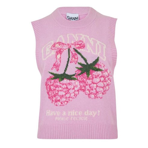 Ganni - Ganni Graphic Vest Ld62