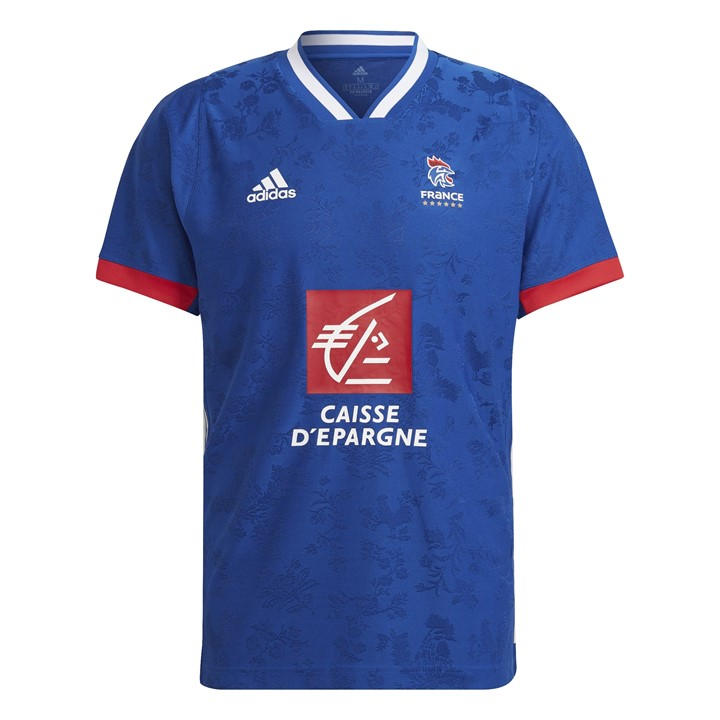 Adidas Men's Blue France Handball Shirt Adults Large