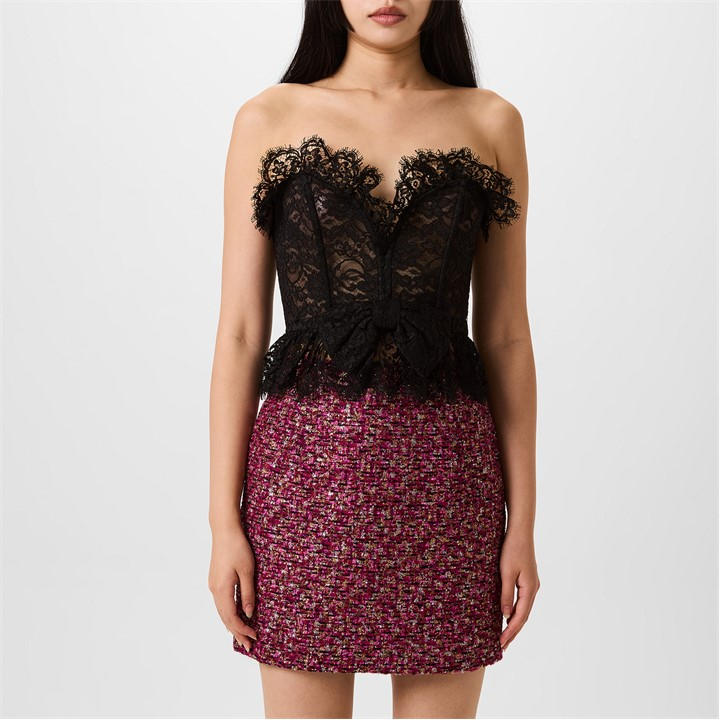 ALESSANDRA RICH ACE BUSTIER WITH BOW