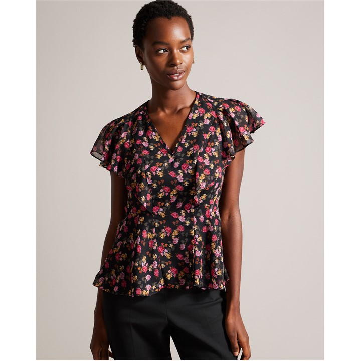 TED BAKER RIIVIA PEPLUM TOP