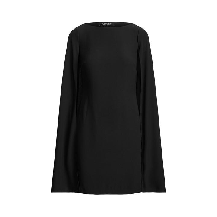Lauren by Ralph Lauren Petra Cape Georgette Dress - Black