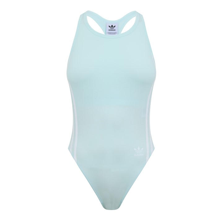 Adidas Originals Women's Blue Comfort Flex Cotton Bodysuit Size 8