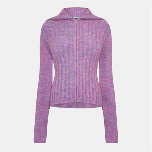 GANNI - Women's High Neck Cardigan