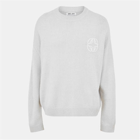 BELIER - Men's CropMo Structured Knit Crew Neck Jumper