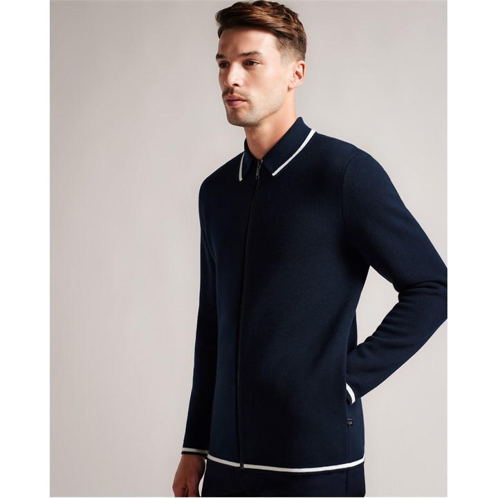 TED BAKER QUARTER ZIP LONG SLEEVE TOP