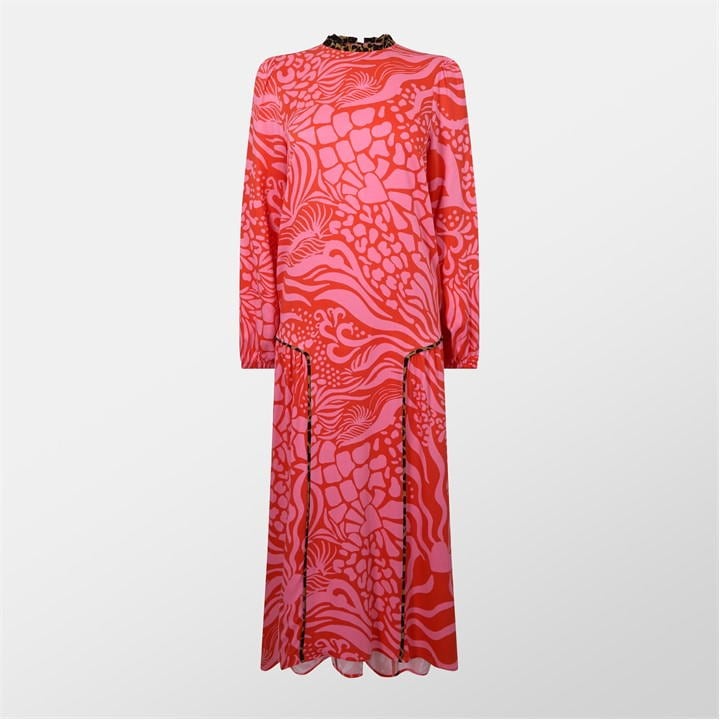 Never Fully Dressed Olive Dress In Pink