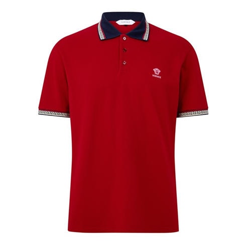 VERSACE - Versace Greca Piq Po Sn64