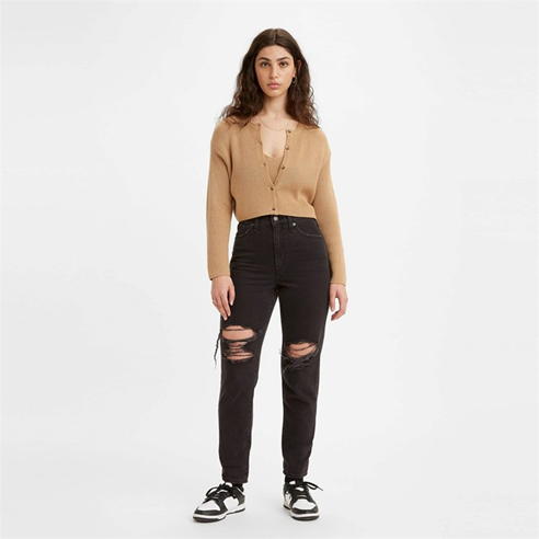 Levis - High Waist Ripped Mom Jeans