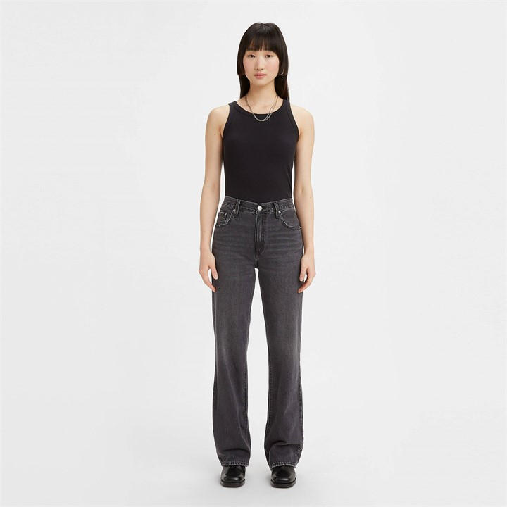 Levis Women's Black Baggy Boot Z7908 Indigo 24 L33