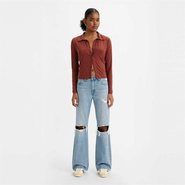Levis Women's Blue Baggy Boot Z7908 Indigo 25 L33