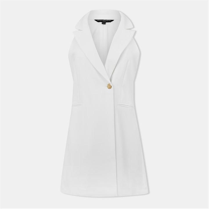 French Connection Women's Whisper Halter Blazer Dress - White
