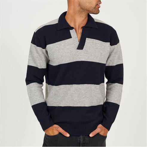 Brave Soul - Men's Knitted V-Neck Jumper