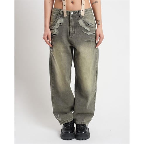 The Ragged Priest - Women's Crescent Biggie Wide Leg Jeans