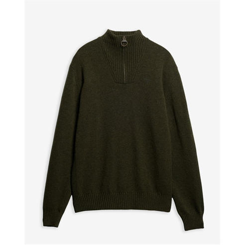 Barbour - Essential L/Wool Half Zip Jumper