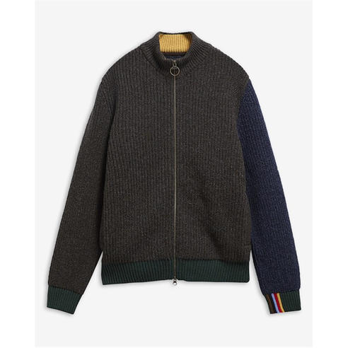 Paul Smith X Barbour - Men's Gamefair Cable-Knit Funnel-Neck Cardigan