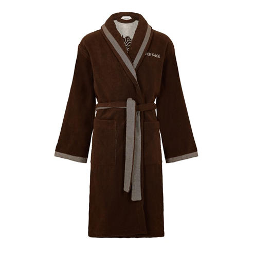 VERSACE HOME - Cotton-Terry Jacquard Bathrobe