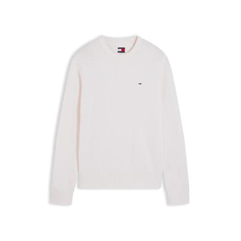 Tommy Jeans - Men's Slim Ess Cotton Slim-Fit Crew-Neck Jumper