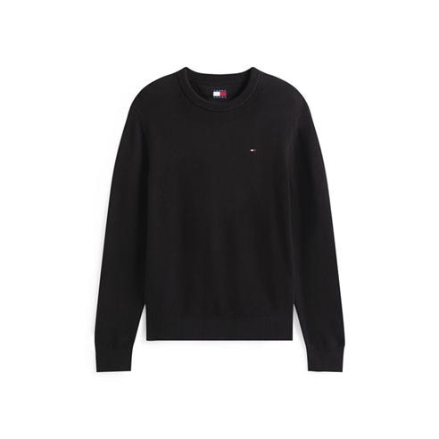 Tommy Jeans - Men's Slim Ess Cotton Slim-Fit Crew-Neck Jumper