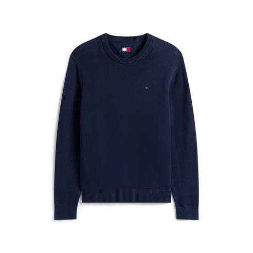 Tommy Jeans - Men's Slim Ess Cotton Slim-Fit Crew-Neck Jumper