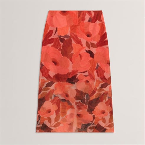 Ted Baker - Womens Print Midi Skirt