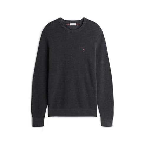 Tommy Hilfiger - Men's Structure Crew-Neck Cotton Jumper