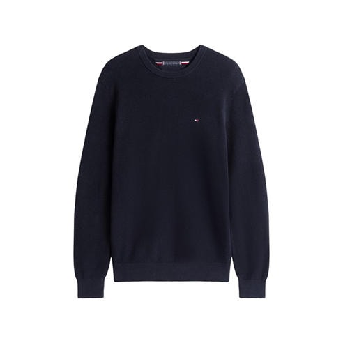 Tommy Hilfiger - Men's Structure Crew-Neck Cotton Jumper
